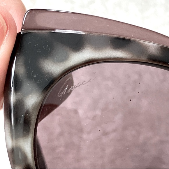 NWB Authentic Gucci Oversized Cateye UV Protection Sunglasses - Picture 7 of 12